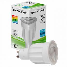 Изображение продукта Лампа светодиодная Наносвет GU10 10W 4000K прозрачная LE-MR16A-10/GU10/940 