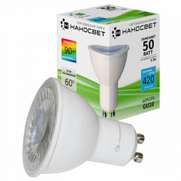 Изображение продукта Лампа светодиодная Наносвет GU10 5W 4000K прозрачная LH-MR16-5/GU10/940 