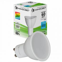 Изображение продукта Лампа светодиодная Наносвет GU10 6W 4000K матовая LE-MR16A-6/GU10/940 
