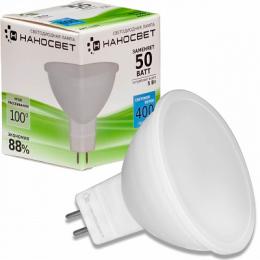 Изображение продукта Лампа светодиодная Наносвет GU5.3 5W 4000K матовая LE-MR16A-5/GU5.3/840 