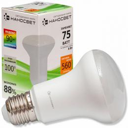 Изображение продукта Лампа светодиодная рефлекторная Наносвет E27 8W 2700K матовая LE-R63-8/E27/927 