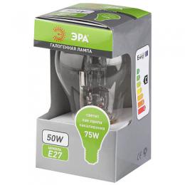 Лампа галогенная ЭРА E27 50W прозрачная  C0038549  - 2