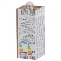 Лампа накаливания ЭРА E14 40W 2700K прозрачная  Б0039125  - 2