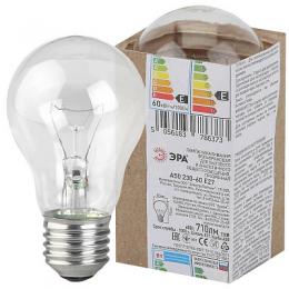 Лампа накаливания ЭРА E27 60W 2700K прозрачная  Б0039118  - 3