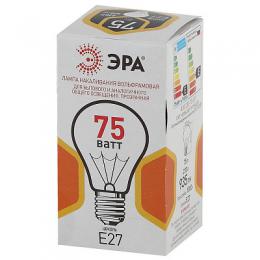 Лампа накаливания ЭРА E27 75W 2700K прозрачная  Б0039123  - 3