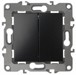 Изображение продукта Переключатель двухклавишный ЭРА 12 10AX 250V  Б0014667 