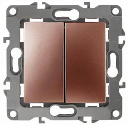 Изображение продукта Переключатель двухклавишный ЭРА 12 10AX 250V  Б0019297 