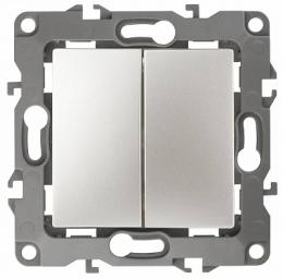 Изображение продукта Переключатель двухклавишный ЭРА 12 10AX 250V  Б0019298 