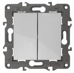 Изображение продукта Переключатель двухклавишный ЭРА Elegance 10AX 250V  Б0034243 
