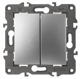 Изображение продукта Переключатель двухклавишный ЭРА Elegance 10AX 250V  Б0034245 