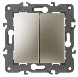 Изображение продукта Переключатель двухклавишный ЭРА Elegance 10AX 250V  Б0034246 