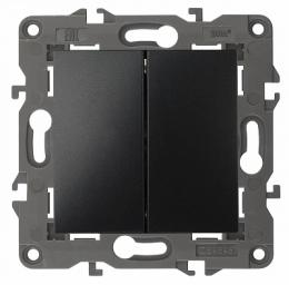 Изображение продукта Переключатель двухклавишный ЭРА Elegance 10AX 250V  Б0034247 
