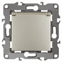 Изображение продукта Розетка ЭРА 12 2P E Schuko со шторками с крышкой 16A 250V  Б0014696 