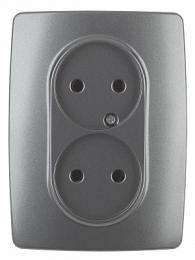 Изображение продукта Розетка ЭРА 12 2x2P 16A 250V  Б0031244 