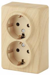 Изображение продукта Розетка ЭРА Эксперт 2х2P E Schuko со шторками 16A 250V  Б0020696 