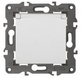 Изображение продукта Розетка ЭРА Elegance 2P E Schuko со шторками с крышкой 16A 250V  Б0034278 