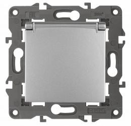 Изображение продукта Розетка ЭРА Elegance 2P E Schuko со шторками с крышкой 16A 250V  Б0034280 