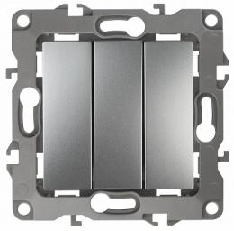 Изображение продукта Выключатель трехклавишный ЭРА 12 10AX 250V  Б0014671 