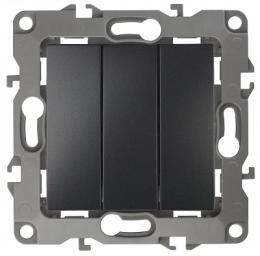 Изображение продукта Выключатель трехклавишный ЭРА 12 10AX 250V  Б0014673 